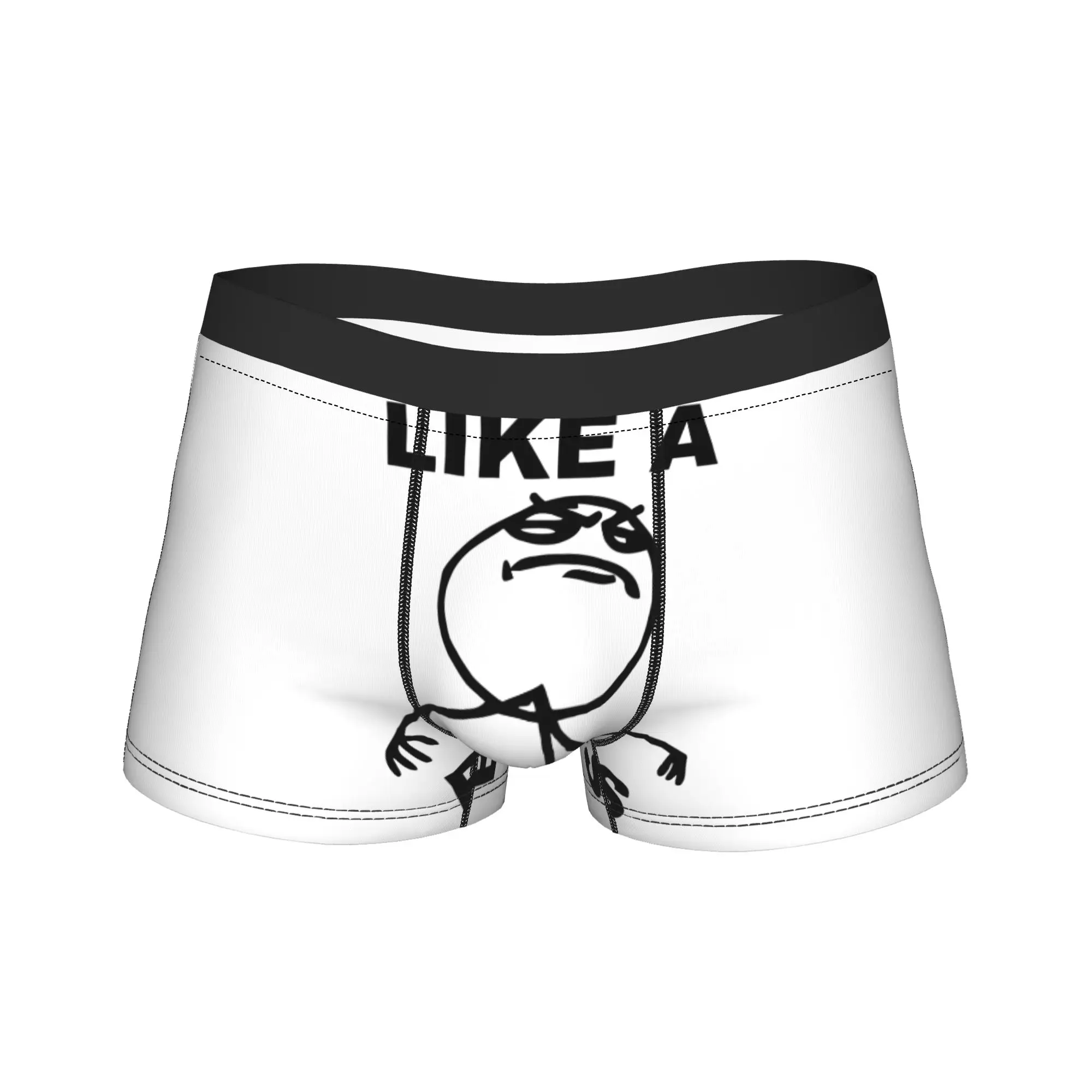 

Rage Comic Trollfac Underwear Men Panties Printing Comfortable Boxershorts Hot Sale Boxer Brief Plus Size 2XL