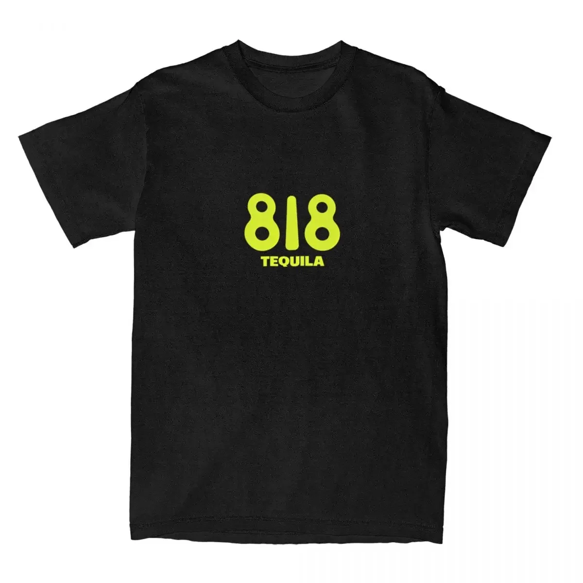 Men Women T Shirt 818 Tequila Yellow Logo T-Shirts Novelty Wine Summer Tees Streetwear Print Cotton Clothes Birthday Present