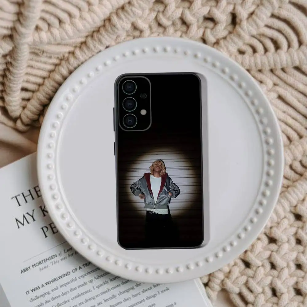 Rapper Rich A-Amiri Phone Case For Samsung Galaxy A73,31,32,72,41,53,52,71,22,5G,Note,J7,8,9 Soft Black Cover