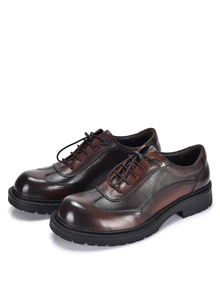 Hochwertige Business-Lederschuhe für Herren aus echtem Leder, Freizeitschuhe aus Rindsleder