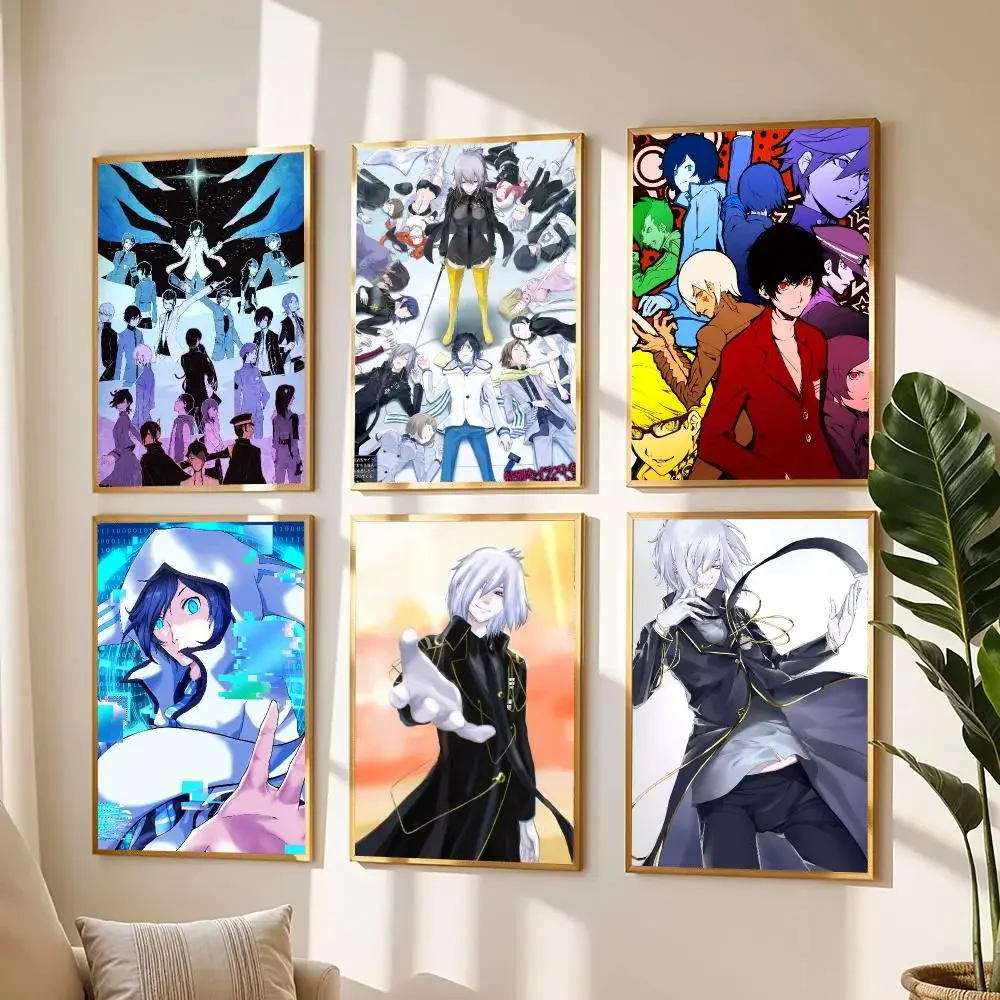 anime D-Devil Survivor 2 The Animation-N Painting Calligraphy Boho Botanical Decor for Living Room  Elegant Home Style