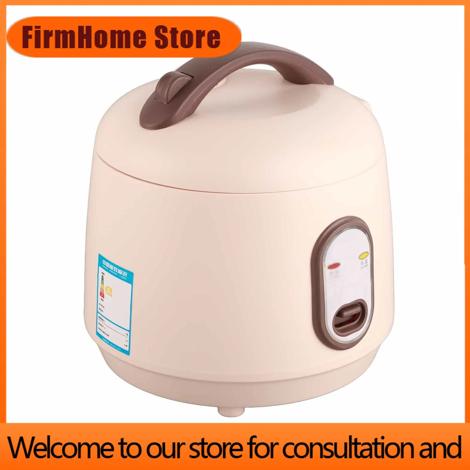 FirmHome StoreMini Rice Cooker Alloy Plastic Multifunctional Portable Nonstick Electric Rice Cooker 2L Inner Liner