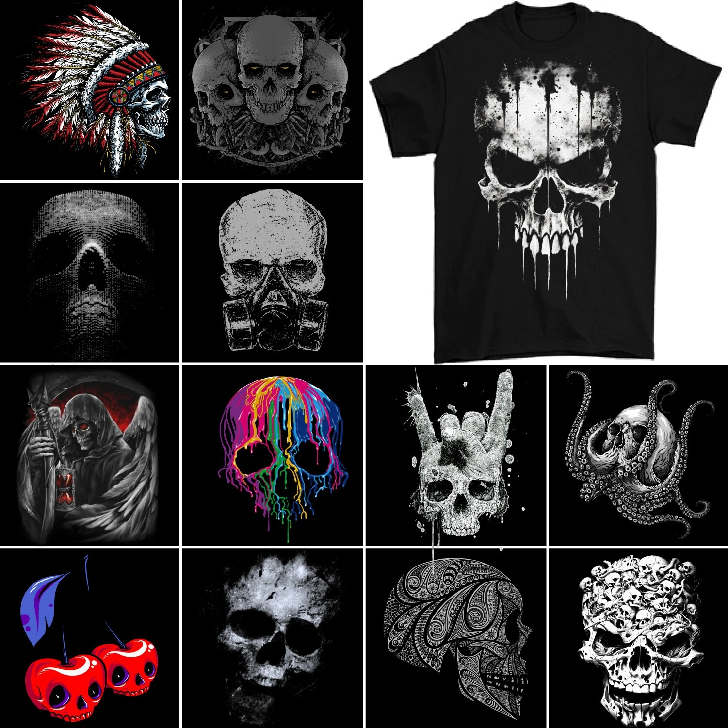 2026 Punisher Metal Rock Band Death Skull 3D Printed T-shirt Neutral Shirt Bicycle Tattoo Tribe Devil Gym Street Top Men's Wear