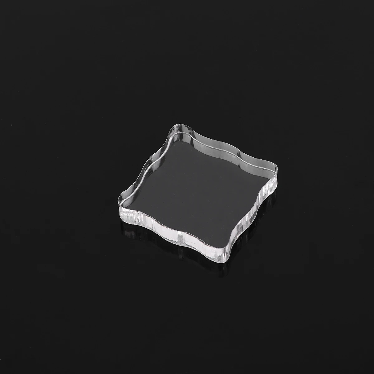

2pcs Clear Plastic Stamp Blocks Transparent Stamping Plates Reusable Craft Diary Accessories Acrylic Stamp Handles For