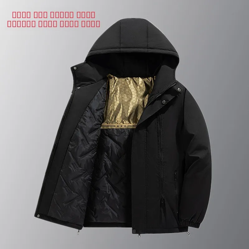

Thiened зимнее хлопковое тюлевое мужское и женское теплое ветрозащитное пальто средней длины с капюшоном для пар, повседневное деловое пальто