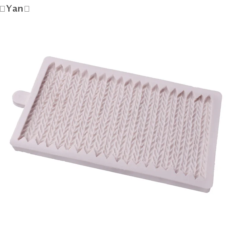 Sweater Pattern Silicone Mold - Knitting Texture, Woolen Yarn Shape for Fondant, Cake Decorating, and Crafting Tools