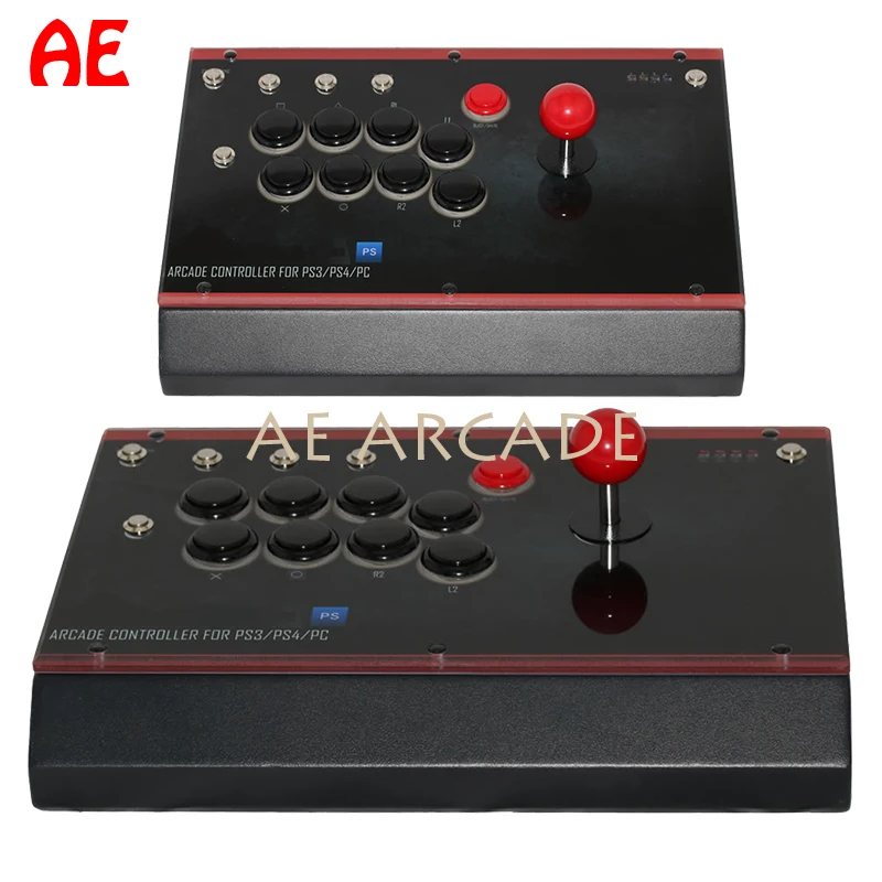 For PS4/PS3/PC Sanwa OBSF-24 30 Support Left and Right Handed Player Game Controller Style Arcade Game Joystick Fight Stick