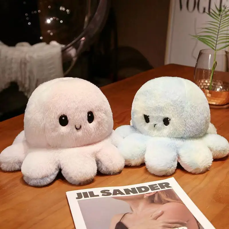 Ultima bambola di polpo di colore Flip Kawaii farcito peluche bambola fatta a mano cartone animato Anime carino regalo di compleanno per bambini bambola divertente