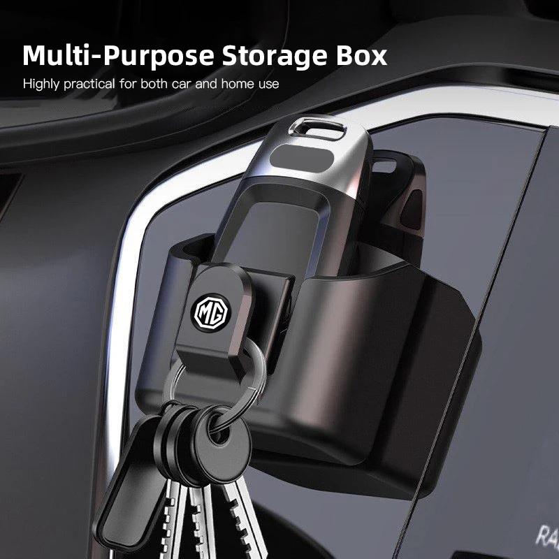 Car Key Box Mini Hook Storage Bracket For MG 4 5 6 7 Cyberster ES5 ONE MG5 Scorpio ZS HS MARVEL-R Hector MG3 EZS EV GT GS 3SW