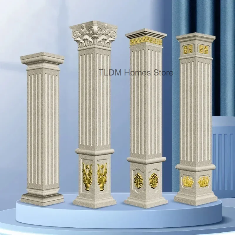 Roman Column Mold for Home Garden Buildings Square Column Antique Various Patterns Mold Full Set of Square Villa Gate Pillars f