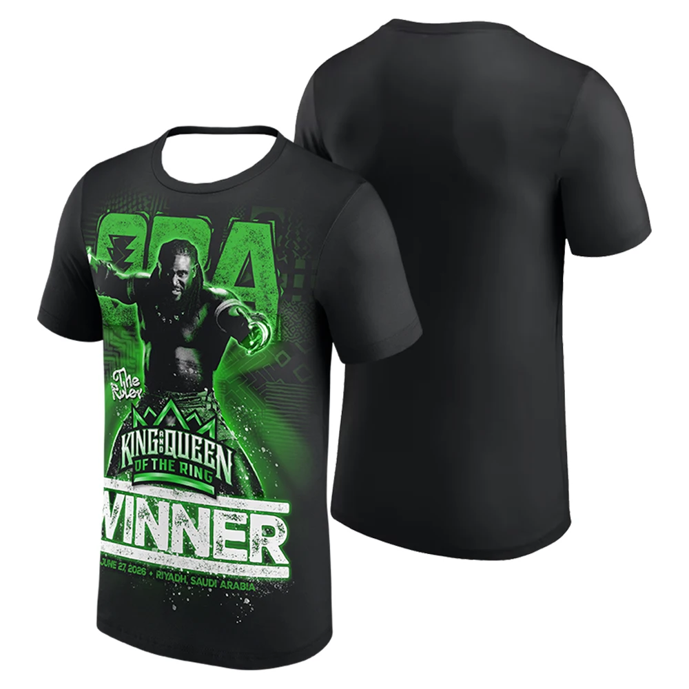 Oba Femi Night of Champ 2026 King of the Ring Winner T-shirt Crewneck Short Sleeve Polyester Tee Women Men Streetwear Tops