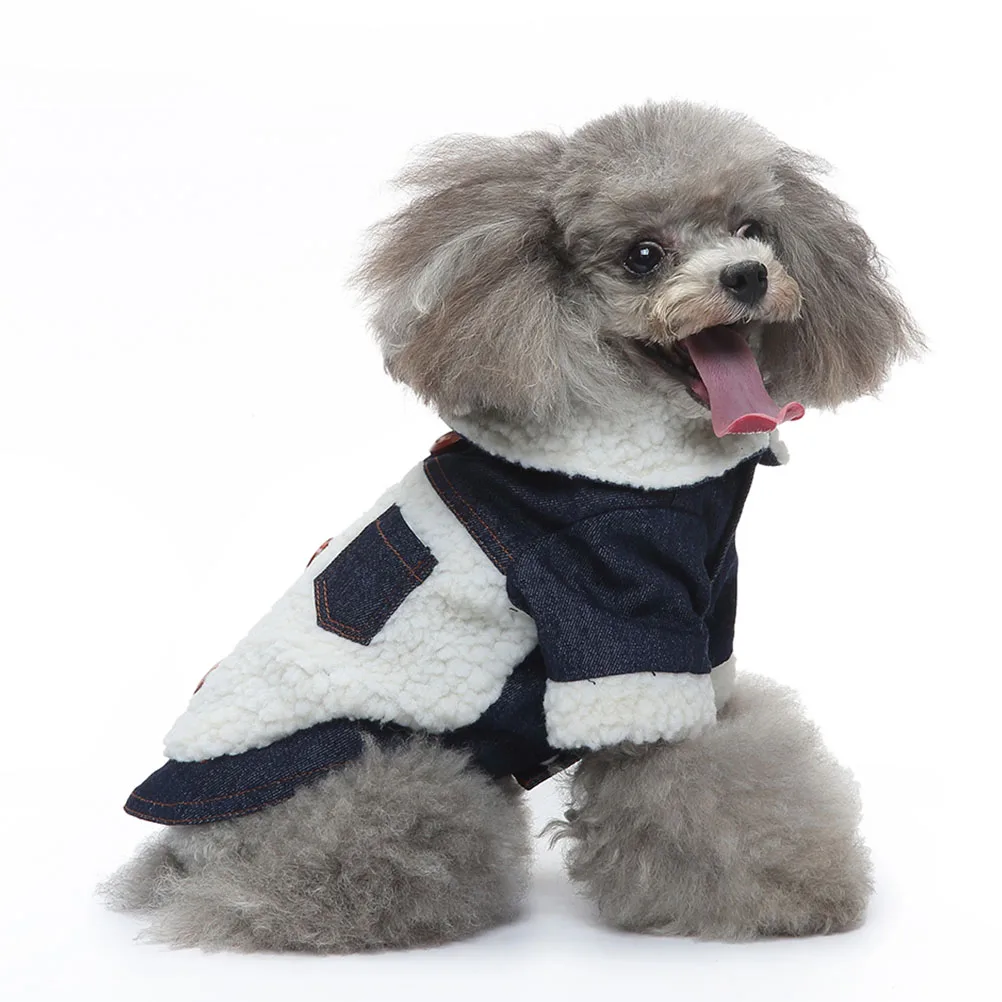 

Pet Dog Costume Stylish Winter Clothes Puppy Warm Polyester Outfit Long Wear Creative Design Exquisite Craftsmanship Daily