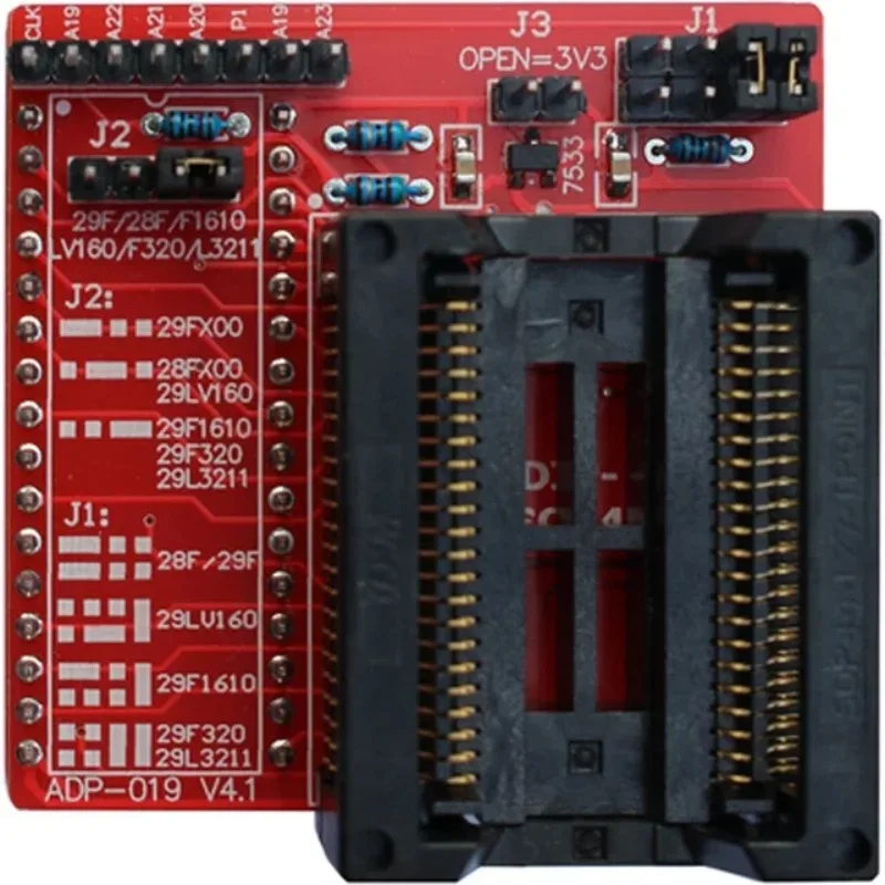 Loook Store ADP-019V4 PSOP44 Programmer Adapter Support 28F200 29F400 29LV160 Flash Chip ECU BIOS Firmware Burning Socket