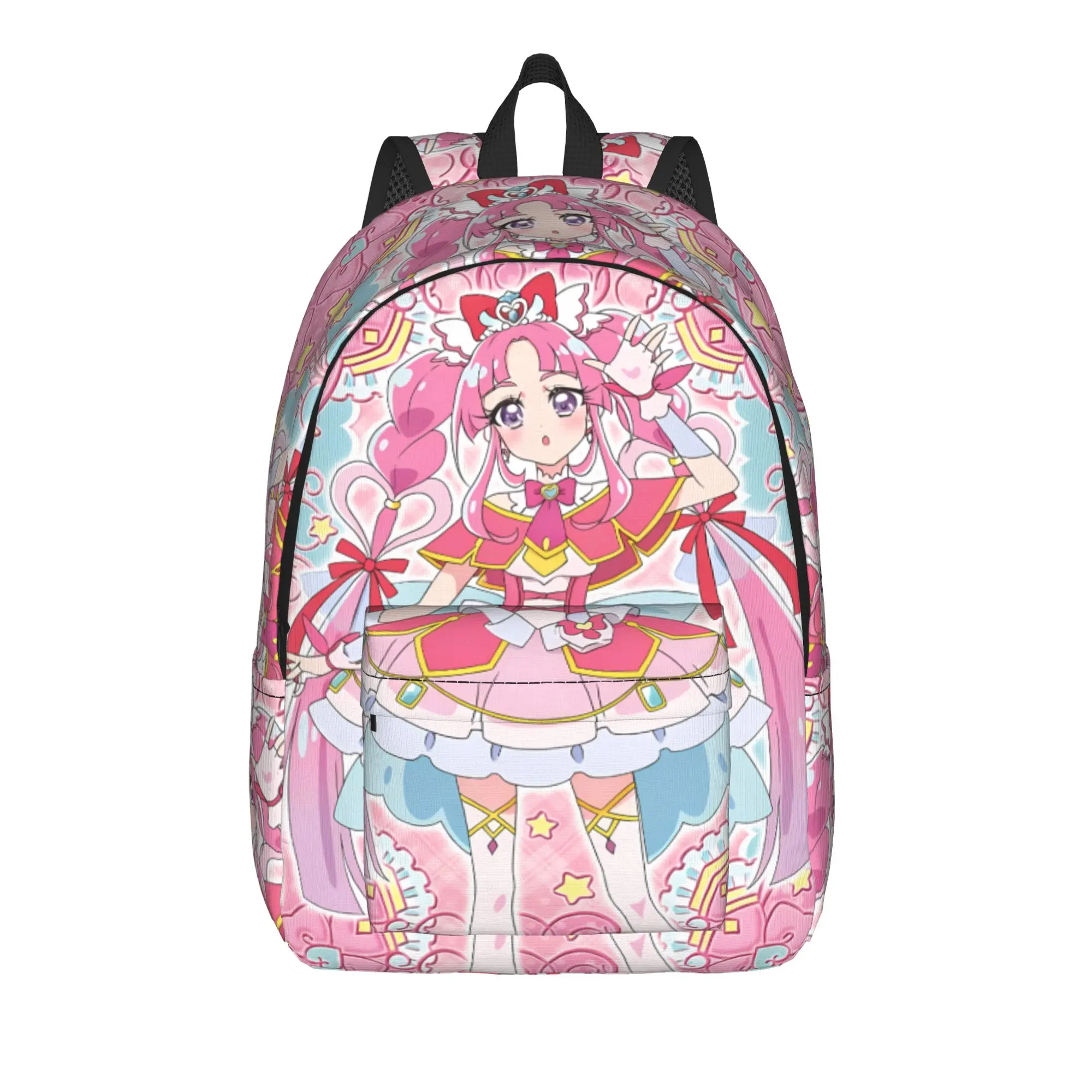 Aesthetic Pencil Case Pretty Cure Pencil Pouch Kawaii School Pencil Cases Students Double Layer Custom DIY School Stationery
