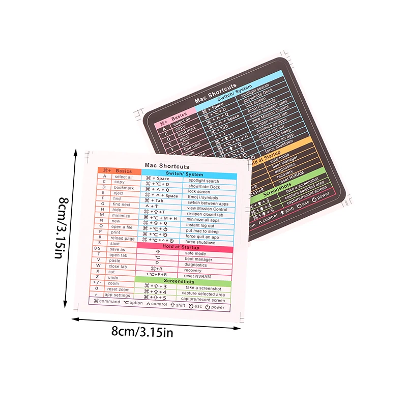 2Pcs Windows/Word Shortcut Key Tips Waterproof Computer Sticker DIY Keyboard Ipad Laptop Desktop Gift Decoration Toy Sticker