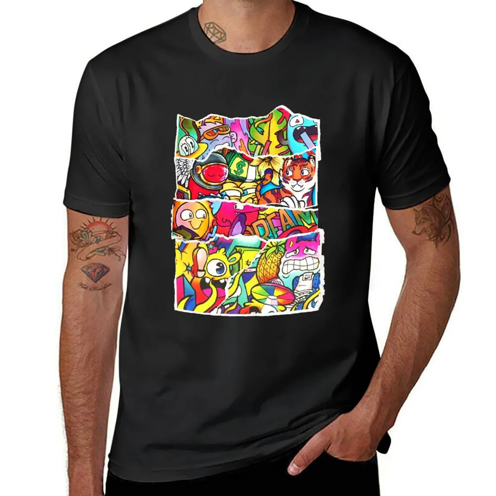 

Vexx Doodle Collage , Vexx Doodle Collage back side, Collage of Vexx Doodles T-Shirt vintage fashion shirts Short sleeve tee men