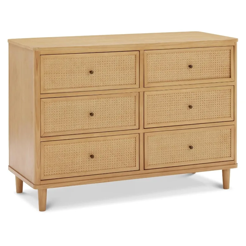 

Cane 6 Drawer Dresser in Honey and Honey Cane