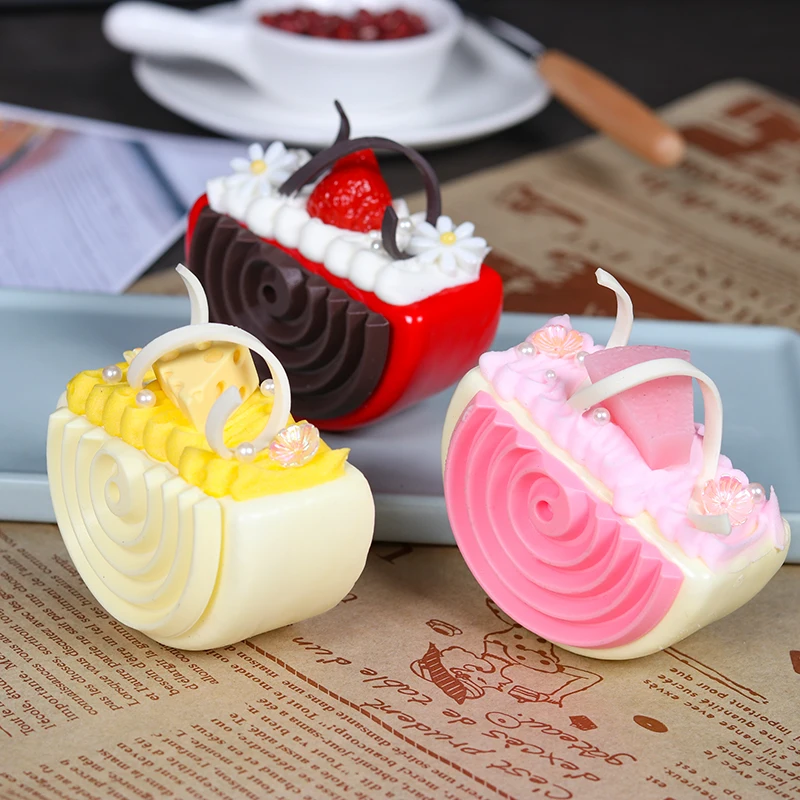 Artificial Half Block Shape Cookies Fake Food Decoration Photography Pro Food Simulation Cake Model Tea Table Decoration FCYY074