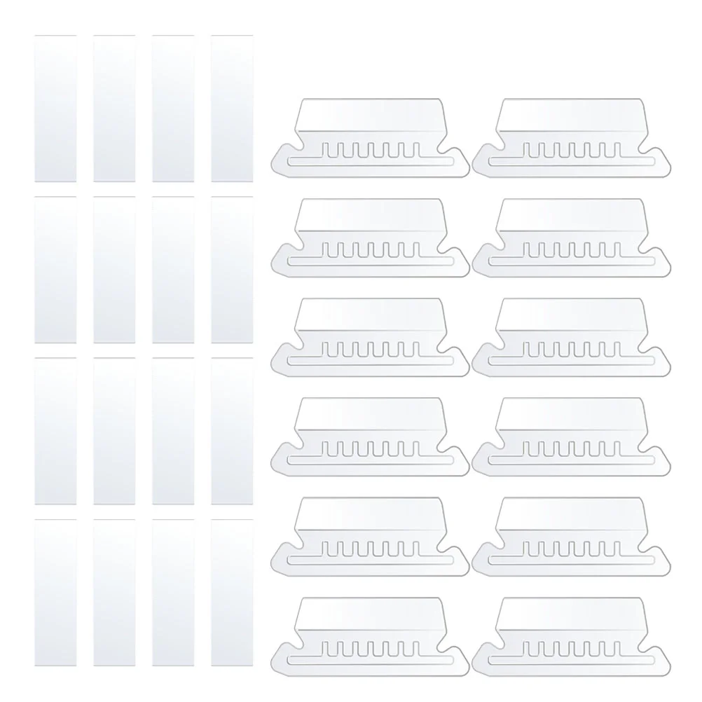 100 Pcs Label Holder File Labels for Hanging Folders Identification Tabs and Inserts Small Pvc