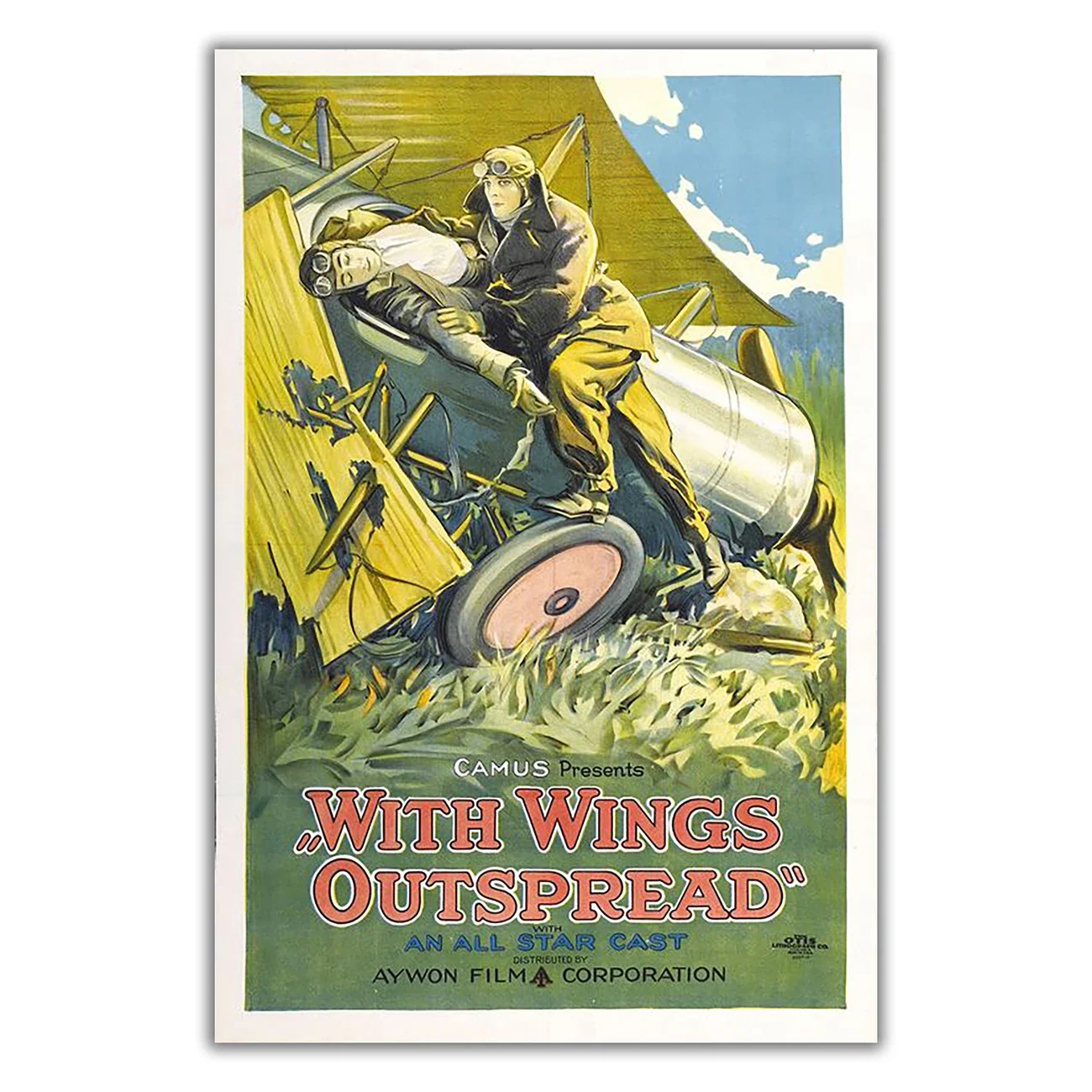 WM3419 With Wings Outspread Classic Movie HD Silk Fabric Poster Art Decor Indoor Painting Gift