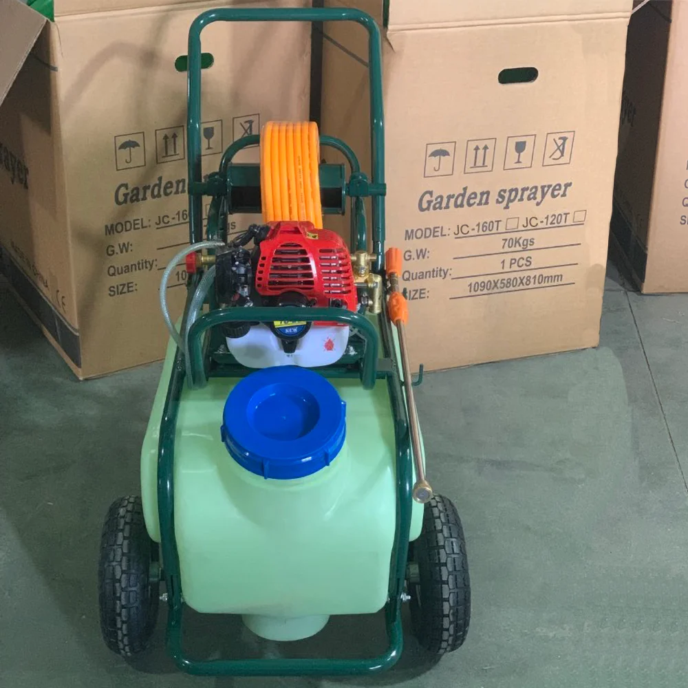 

Taizhou JC 50L Tank Factory Direct Sales Trolley Sprayer Pesticide Agricultural Petrol Mist Garden Sprayers