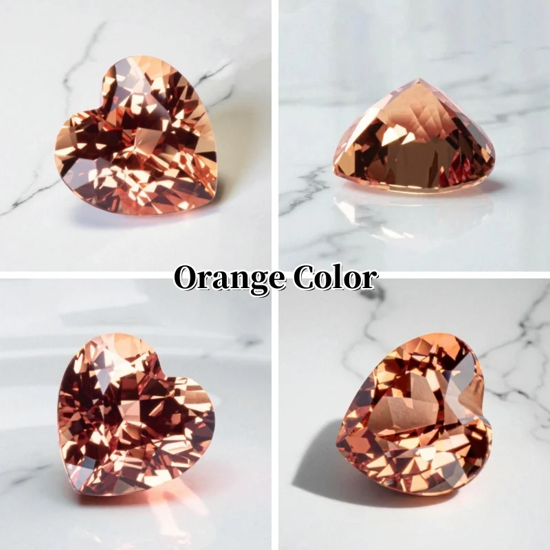 Lab Grown Sapphire Heart Shape Cornflower Color High Quality for DIY Jewelry Making Ring Main Materials Certificate