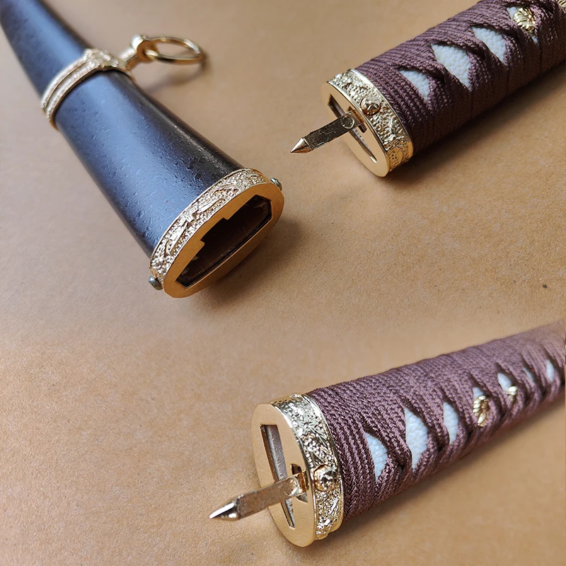 Saber Military Officer Katana Sword, raccordi in metallo, materiale in ottone, fornitura in oro placcato, fornitura di Set intero Saya Tsuba