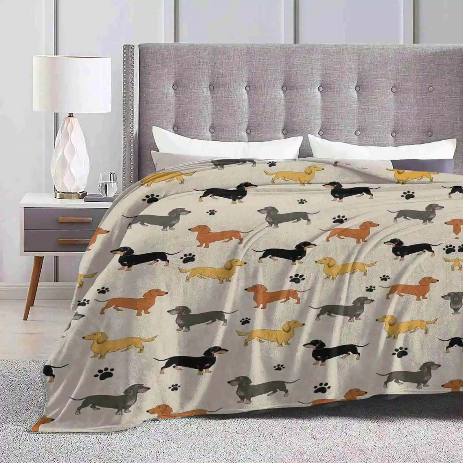 Weenie Weenies ( Dachshund Sausage Dog ) Hot Sale Printing High Qiality Warm Flannel Blanket Sausage Dog Wiener Dog Dachshund