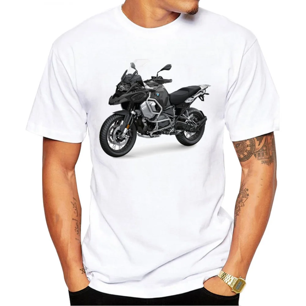 Motorcycle Style r1250 gs Adventure gs Motorcycle Design T-shirt Newcomer Short Sleeve White Casual Top Motorcycle Sports Boys T