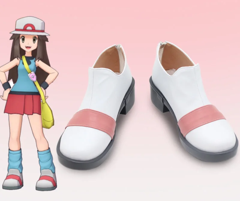 

FireRed and LeafGreen Leaf Cosplay Shoes Boots Anime Game Halloween Carnival Party Christmas Shoes