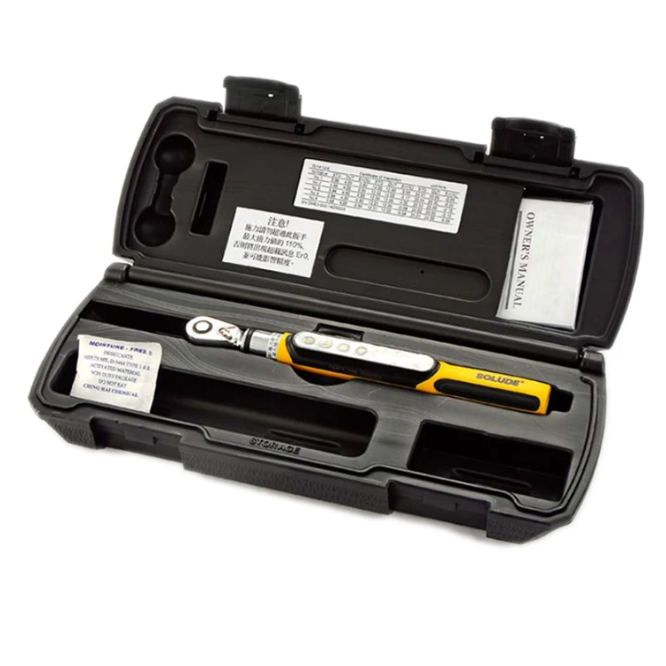 High Precision Digital Torque Ratchet Wrench 1/4 Driver Miniature Wrench Hand Tool