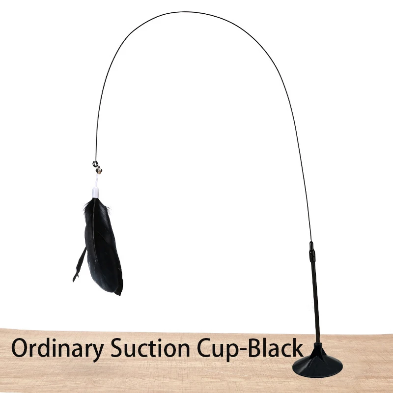 Interaktive Katze Spielzeug Handfree Katze Stick Kätzchen Spielen Teaser Zauberstab Spielzeug Saugnapf Feder Zauberstab Heimtierbedarf Simulation Feder