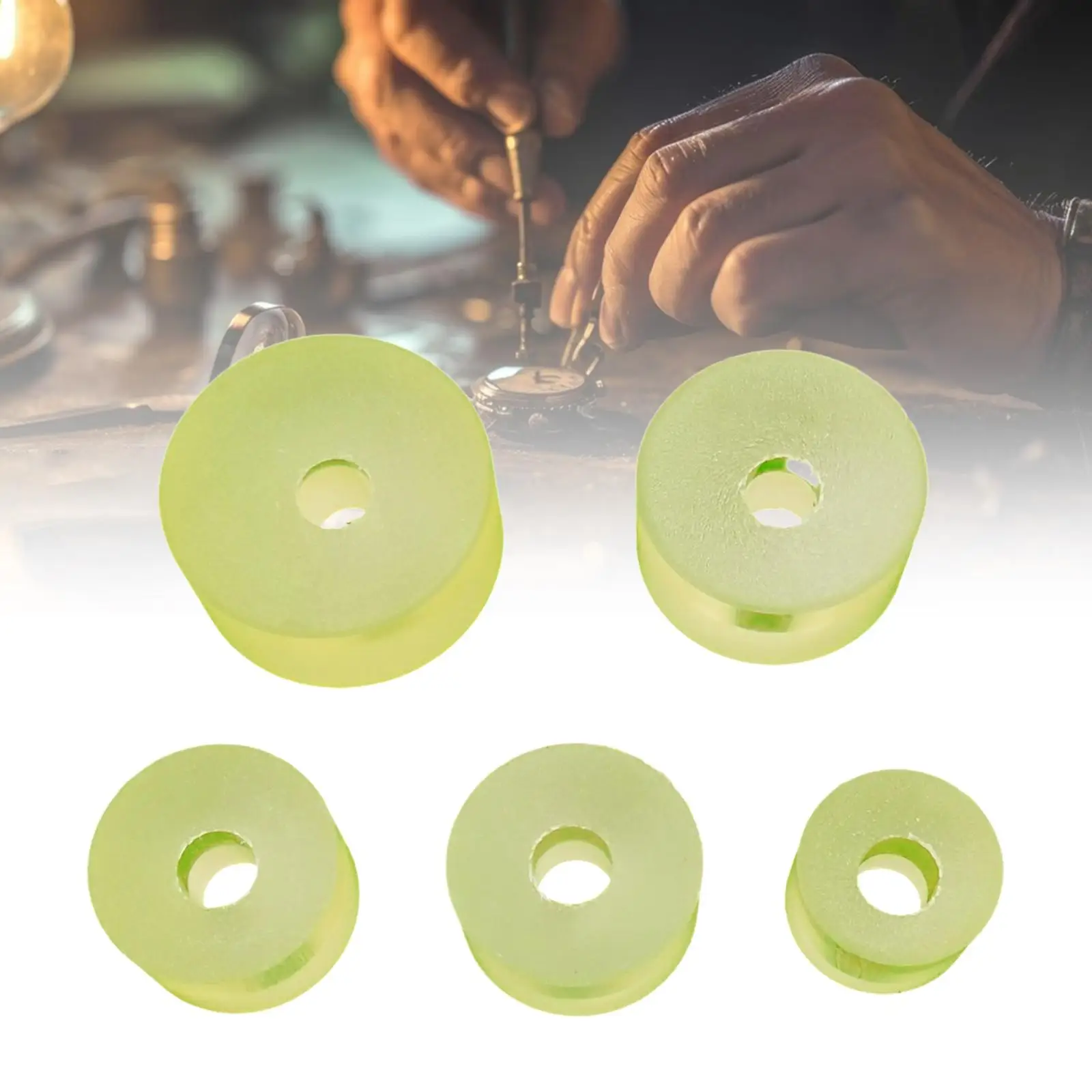 5x Watch Movement Pads Case Casing Pads Lightweight Prevent Scratches for Repair Watches Professional Watch Case Cushion
