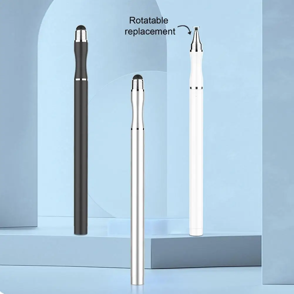 Stylus Pen High Sensitive Precision Capacitive Disc Tip Pen Stylus Transparent Round Nib Wear resistant Portable Sm