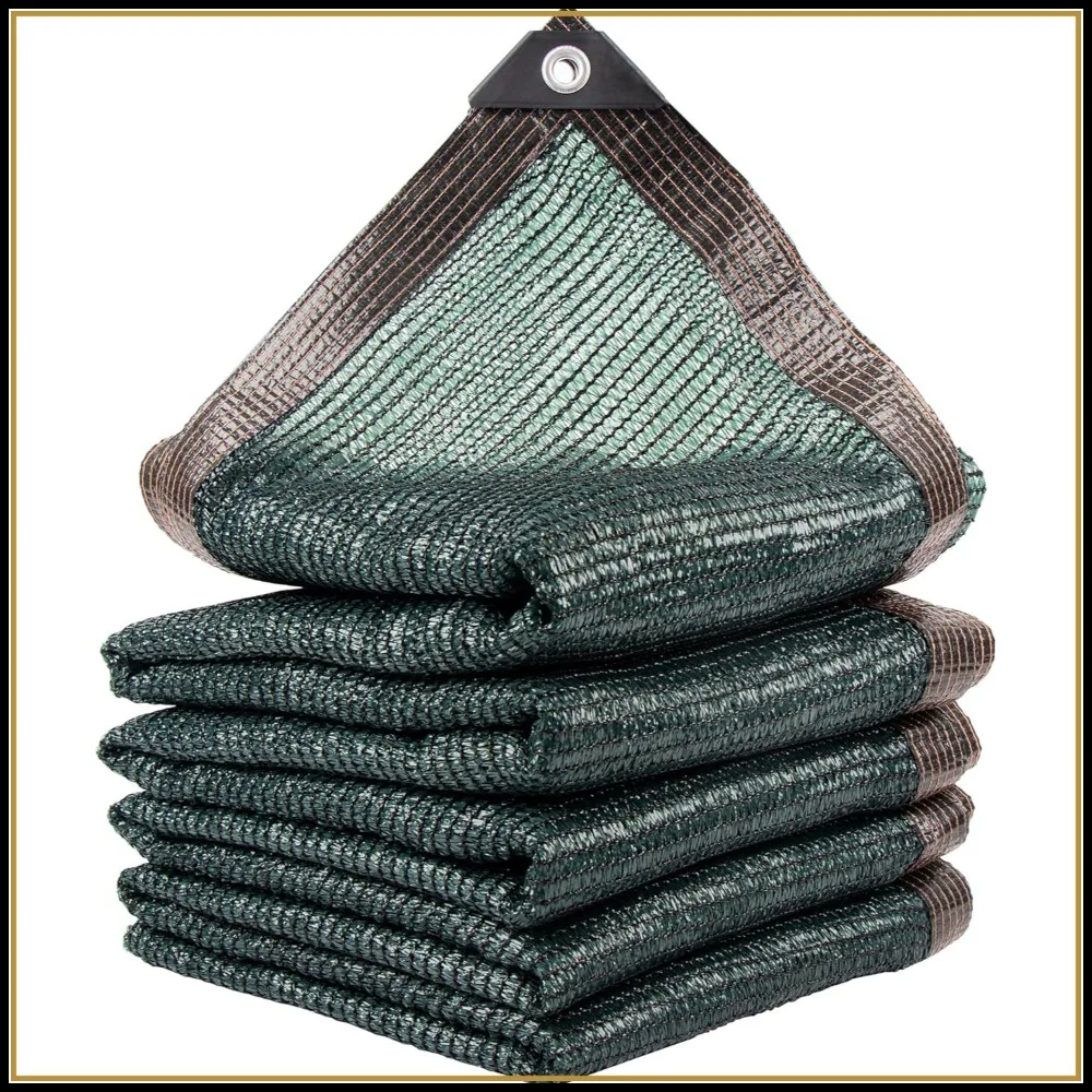 

70% 20x48 FT Green Shade Cloth, Outdoor Woven Sun Shade with Grommets, Durable Breathable Netting for Patio, Garden, Greenhouse