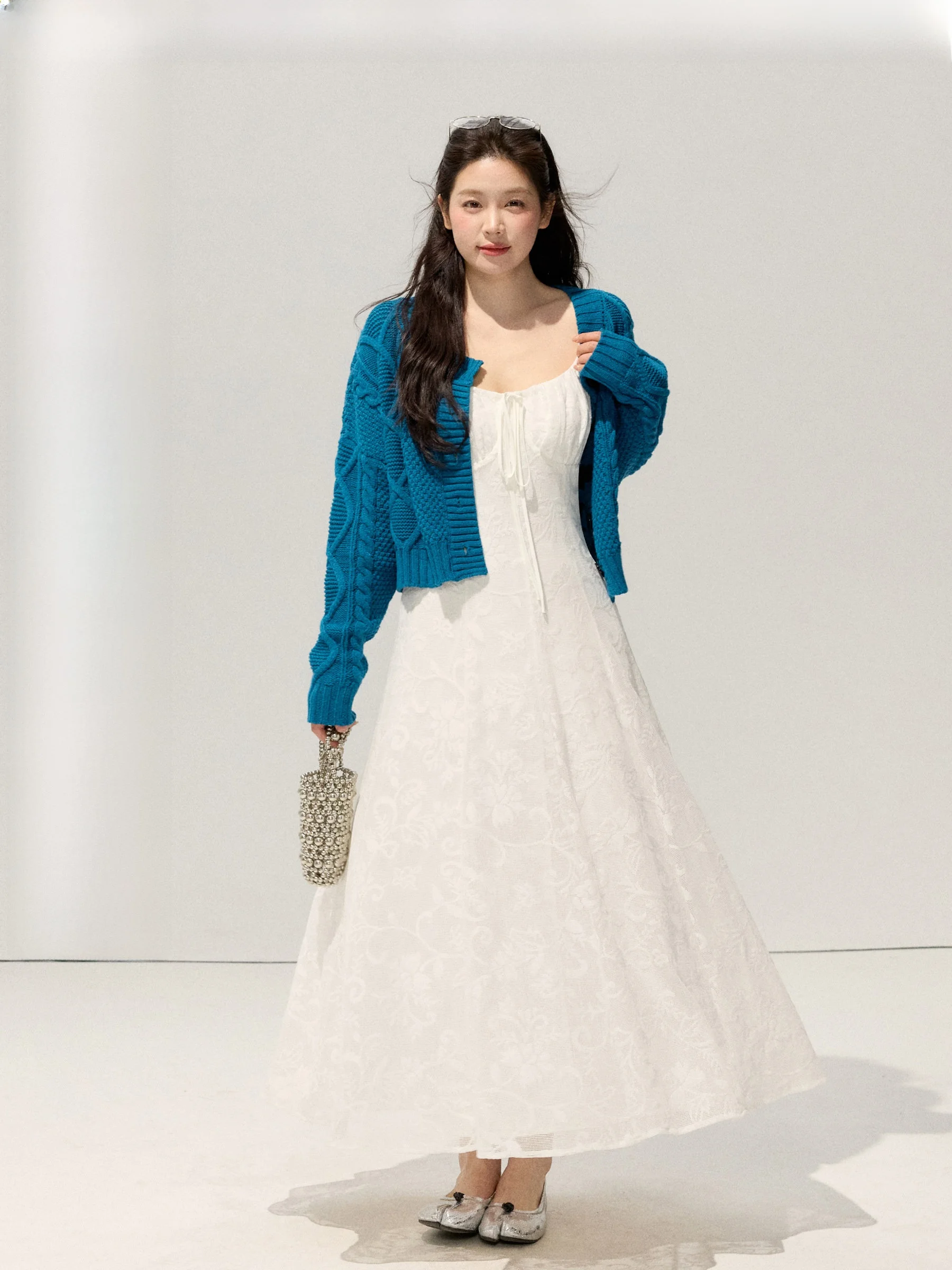 

Комплект трикотажной одежды больших размеров «Романтическое уединение» для полных женщин: спиральный дизайн, комфортная посадка, весенний модный образ