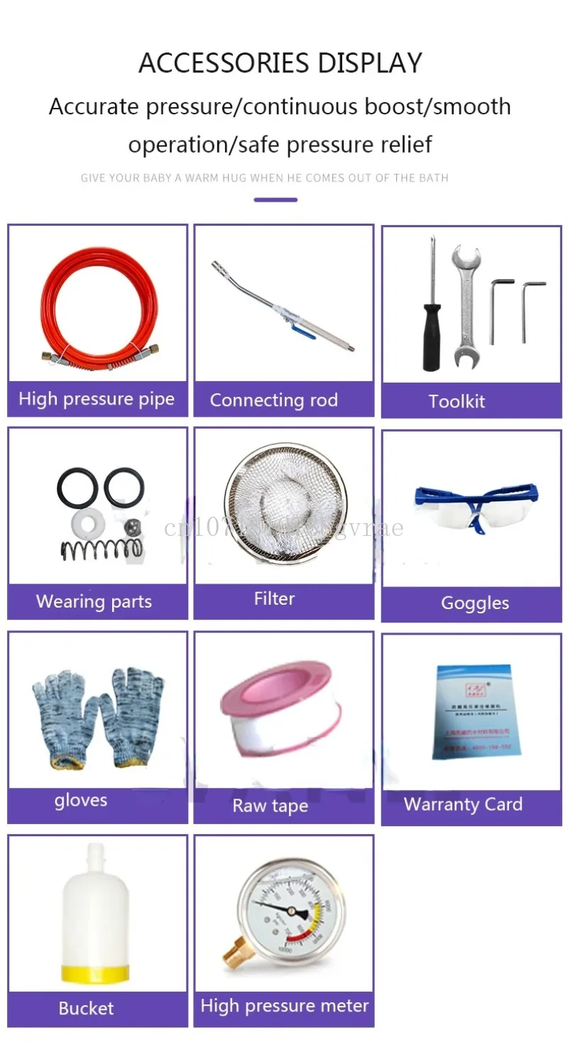 KAY-999 High Pressure Waterproof Grouting Machine 910W Injection Pump Epoxy/Polyurethane Grouting Liquid Leakage Tool