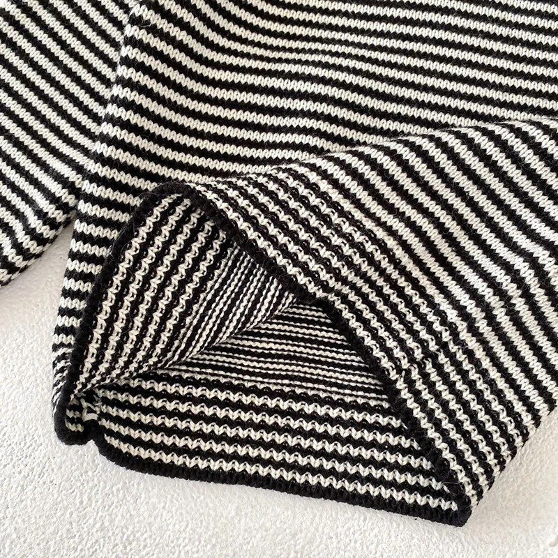 ربيع جديد 2026 0-3 سنوات الرضع طفل الفتيات الفتيان الحياكة البلوز القمم بأكمام طويلة المشارب الوليد الطفل الفتيات الفتيان سترة #6