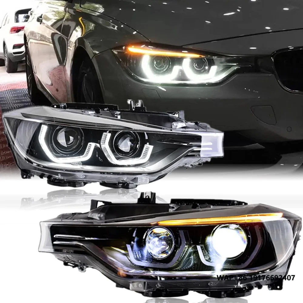 

ForBMW F30 2013 2014 2015 3 Series Headlamp Assembly F30 F35 Led Headlights Laser Lens Daytime Running Lights Car Accessories