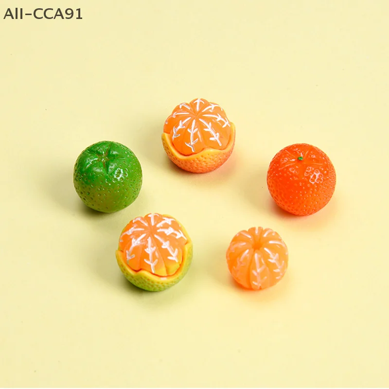 Aimant de réfrigérateur Orange CCA91-5pcs, décoration de réfrigérateur pour la maison, cadeau de cuisine, panneau d'affichage, Note de poste, autocollant créatif mignon, DIY bricolage