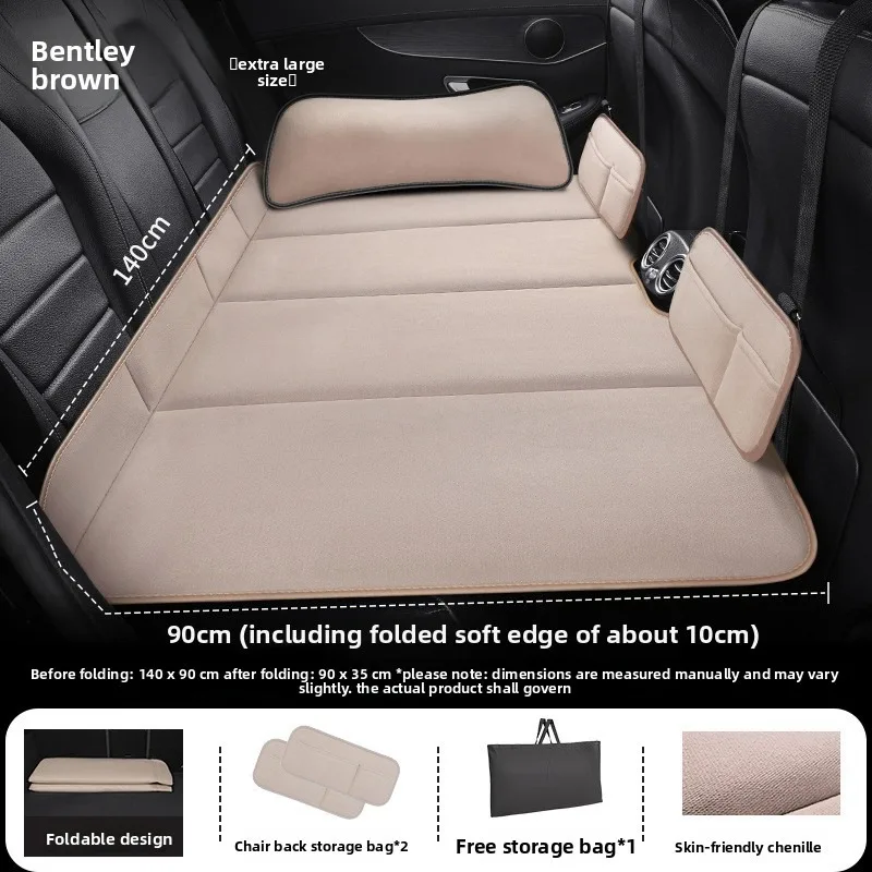 Backseat Sleeping Pad Foldable Travel Bed Chenille Mattress Car Car Mattress Car Bed Car Travel Bed Car Rear Seat Sleeping Pad