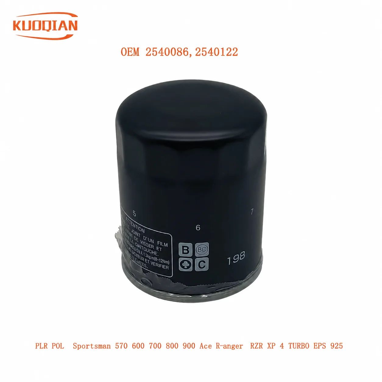 Oil Filter HF198 For POL PLR  Sportsman 570 600 700 800 900 2540086 2540122 Ace RGR RZR XP 4 Turbo