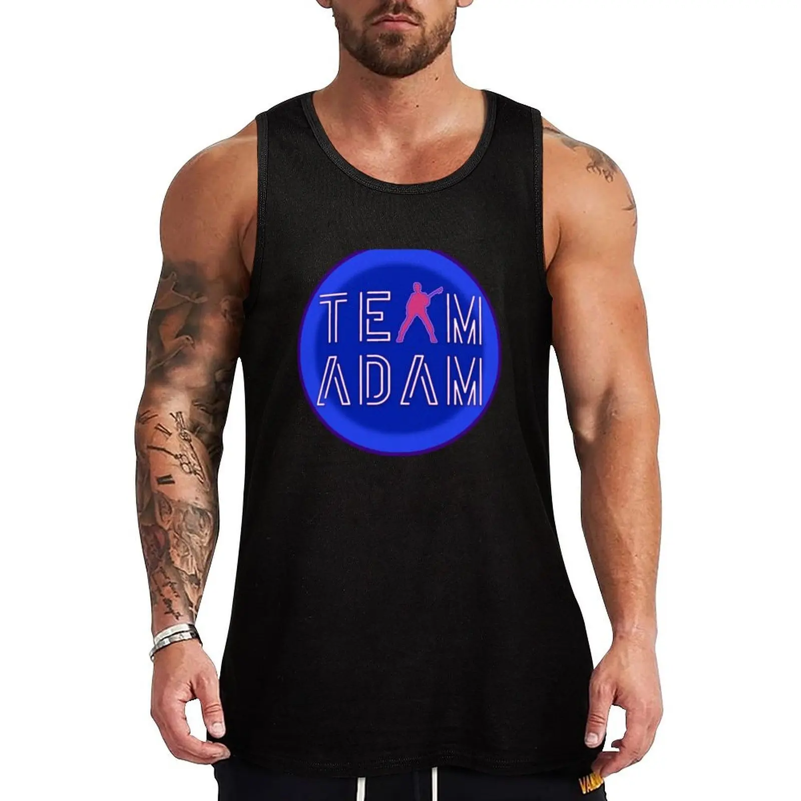 

Team Adam blue UV Apparel Tank Top t shirt T-shirt sports t-shirt gym man T-shirt man