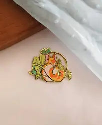 Ginkgo Cat Hard Enamel Pin