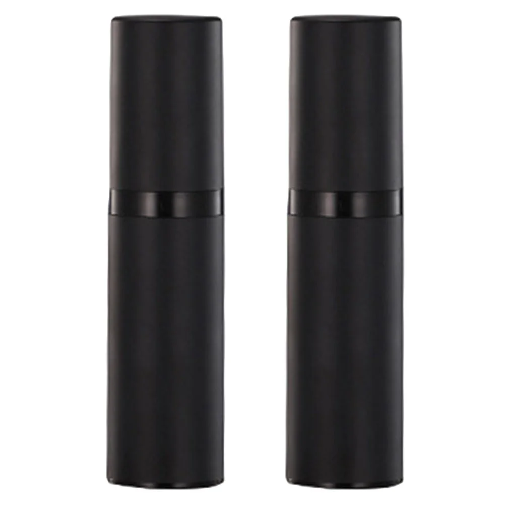 

2 Pcs Mini Perfume Black Vacuum Bottle Travel Spray Refillable Atomizer Make up Portable Plastic