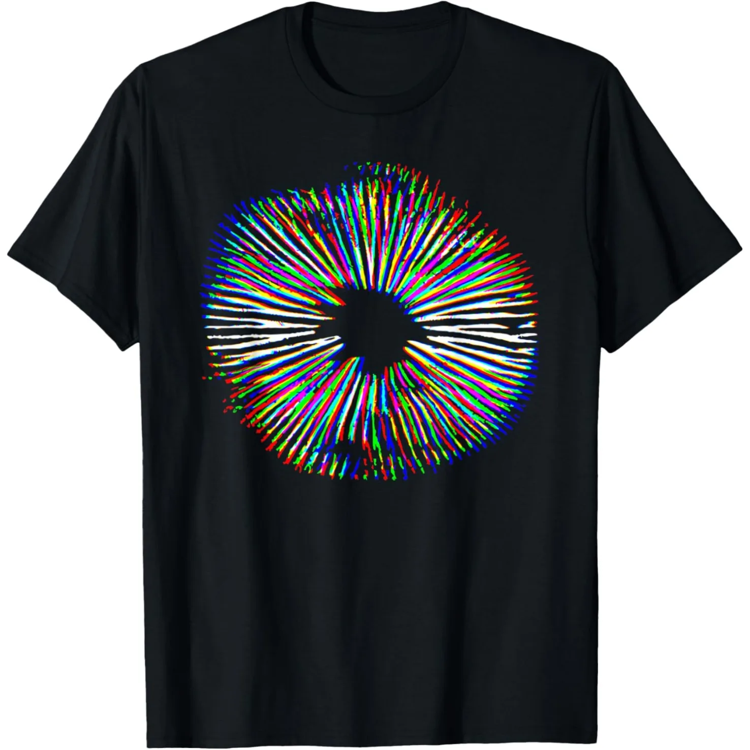 Retro Psychedelic Mushroom Print Magical Gift Food Fun Women's T-shirt Humorous Streetwear Short-sleeved Clothing Personality