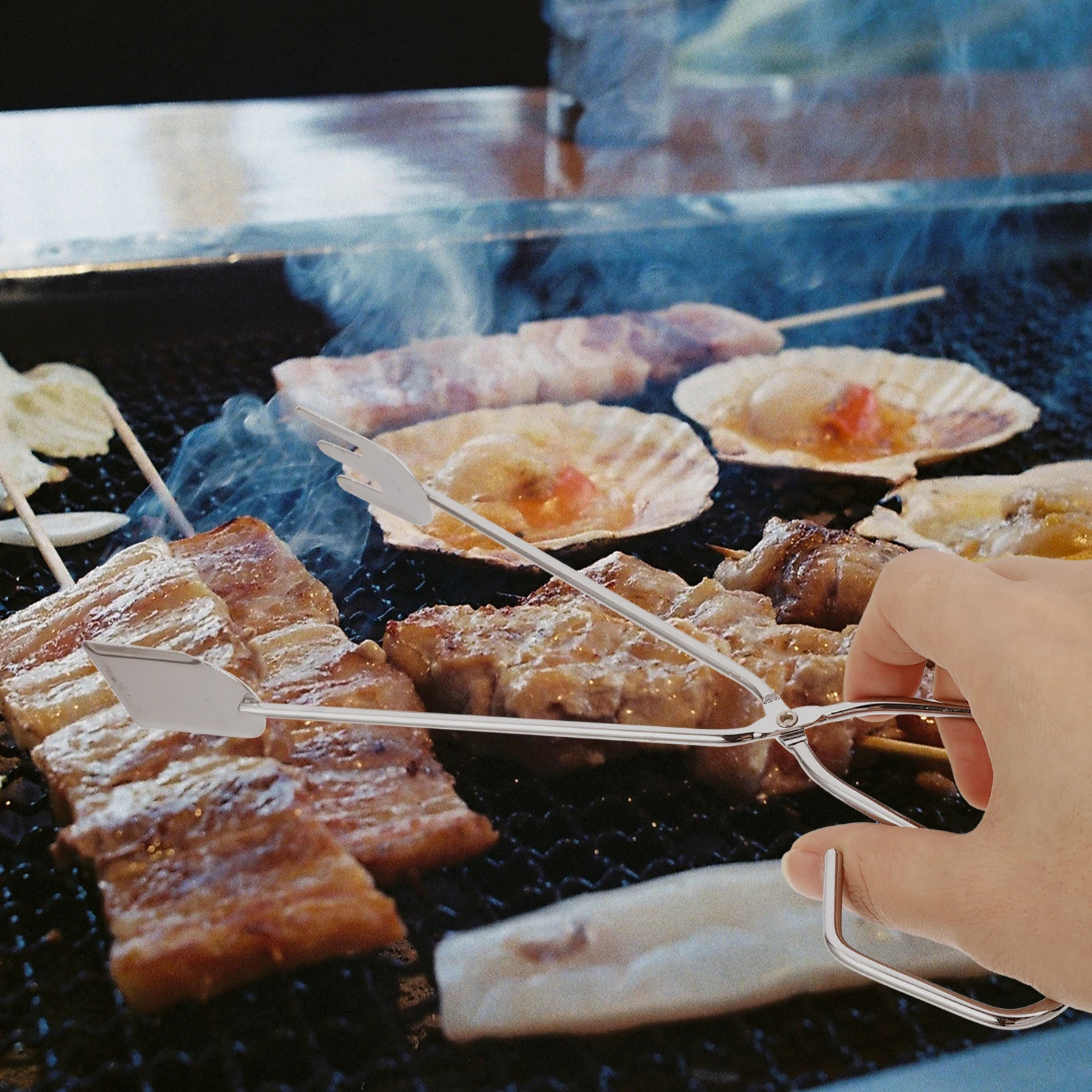 

3Pcs Log Tongs Heat Resistant Portable Firewood Tongs Ergonomic Handle Charcoal Clips Bbq Tool for Fireplace Bonfire Campfire