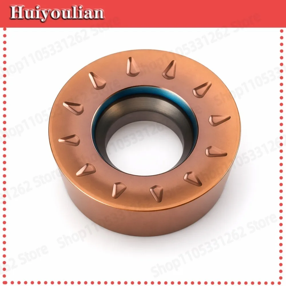 RPMT08T2-JS Carbide Round Milling Insert R4 BM8818 for Stainless Steel 201 304 316 Finishing