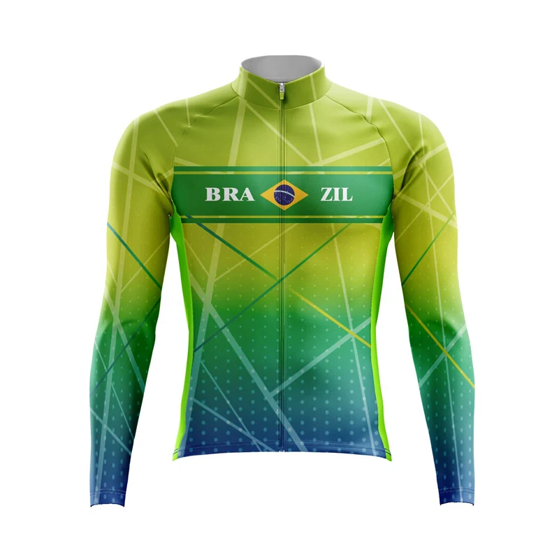 Spain Team Long Sleeve Cycling Jersey for Men, MTB Bike Clothing, Bicycle Wear, Autumn Clothes, Maillot Ciclismo Hombre, Canada