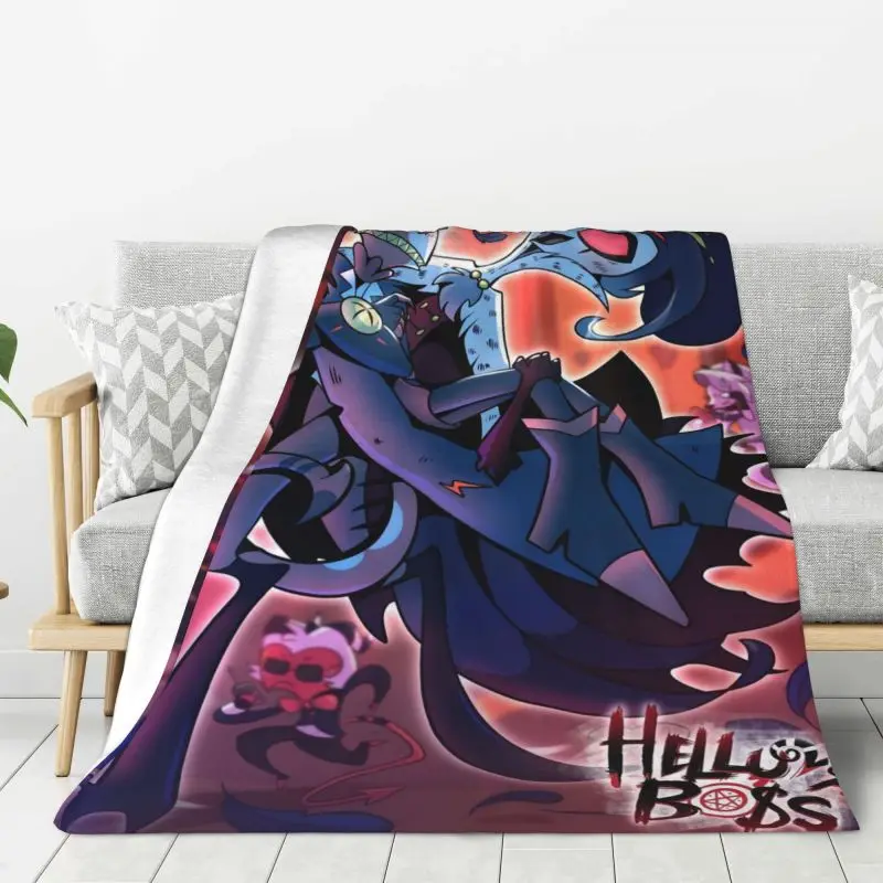 

Custom Helluva Boss Cartoon Animation Tv Movie Blanket Soft Fleece Spring Warm Flannel Throw Blankets Sofa Outdoor Bedding Quilt